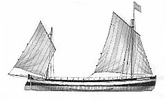 GB - Lowestoft 1861 - Yawl impiegato come life-boat 